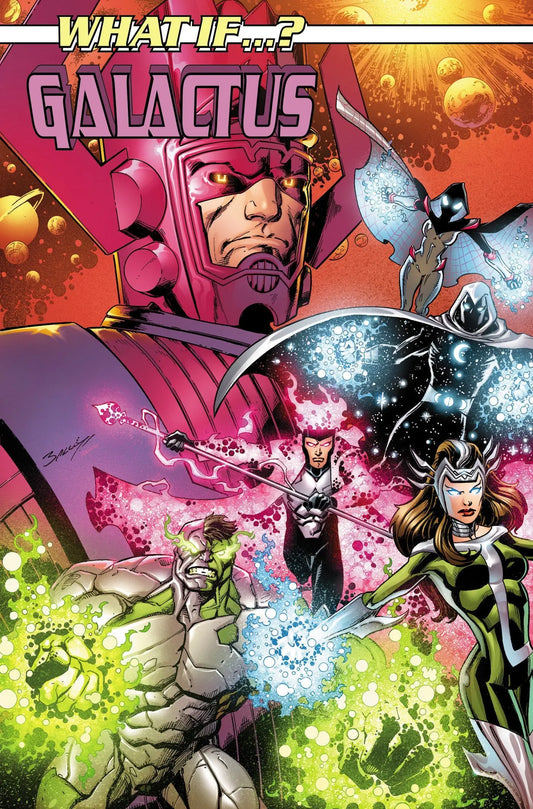 Comic book cover featuring Galactus Transformed with Power Cosmic and the Incredible Hulk