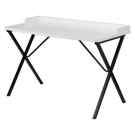 White Top Modern Student Teen Adult Writing Table Computer Desk - Computer Desk