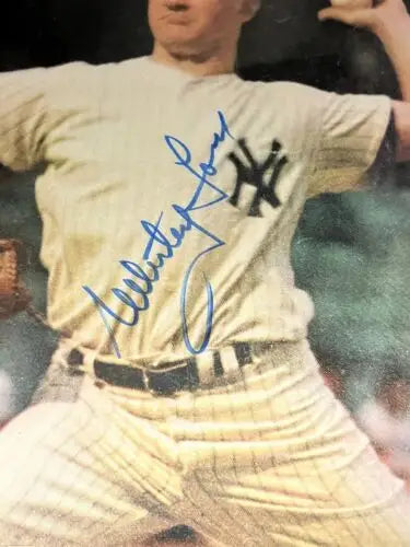 Autographed Whitey Ford Sports Illustrated photograph with Beckett Authentication Services