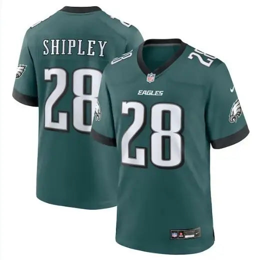 Green Will Shipley Philadelphia Eagles Nike jersey with number 28 for fans