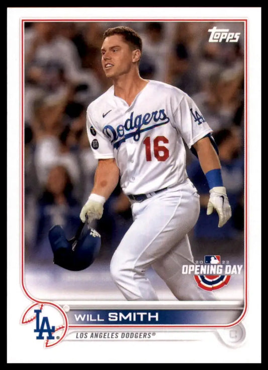 Will Smith 2022 Topps Opening Day baseball card Los Angeles Dodgers collectible