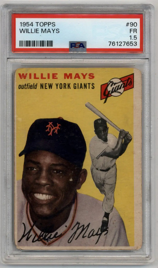 Willie Mays 1954 Topps #90 PSA 1.5 Fair 7653 - Singles