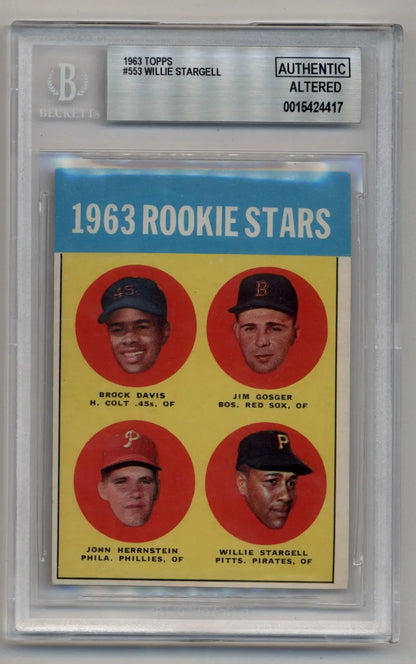 Willie Stargell 1963 Topps #553 BGS Authentic Altered - Singles