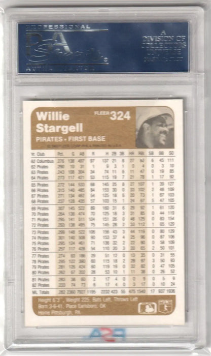 Willie Stargell 1983 Fleer baseball card PSA 9 Mint Pirates Columbia Hobby