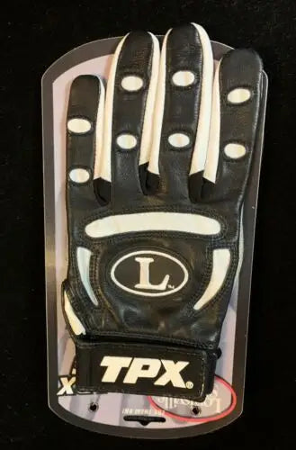 Willy Taveras game issued black and white batting gloves for Houston Astros 2005