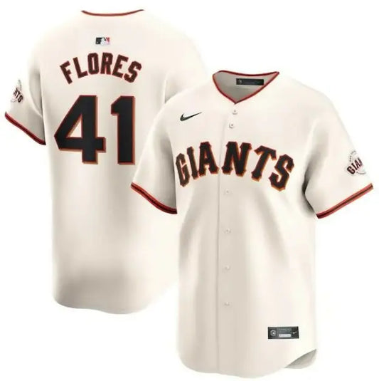 Cream-colored Wilmer Flores San Francisco Giants Nike Home Limited Player Jersey