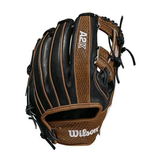 Wilson A2K 1786 pro stock select leather baseball glove in brown and black