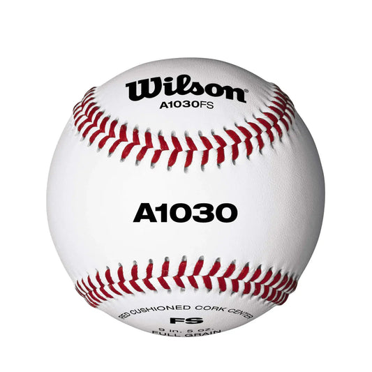 White baseball with red stitching from Wilson Champion Series Sporting Goods A1030 FS