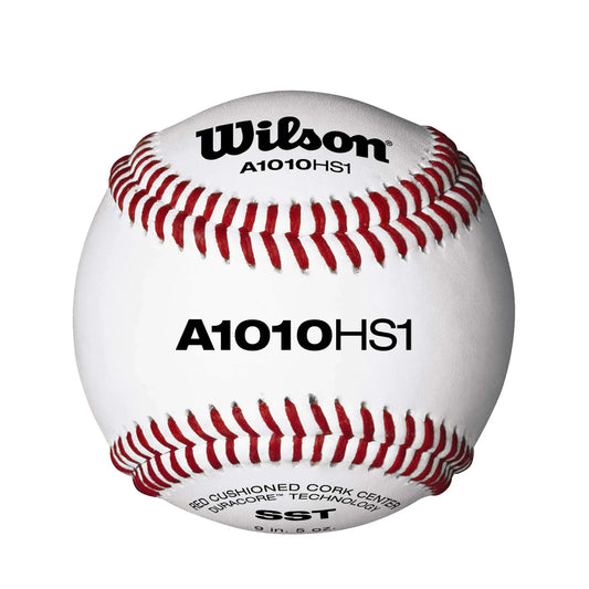 Wilson baseball with red stitching from WILSON Sporting Goods Pro Series A1010 HS1 pack of 12