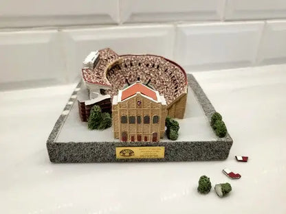 Miniature Wisconsin Badger Stadium replica model showcasing historic Badger stadium replica design