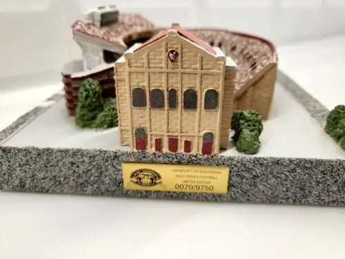 Miniature Wisconsin Badger Stadium replica from the 1999 Rose Bowl Victory