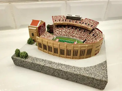 Miniature Wisconsin Badger Stadium replica model of Camp Randall for Badger stadium collectors