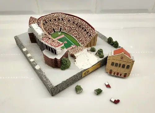 Miniature Wisconsin Badger Stadium replica model from the 1999 Rose Bowl Victory