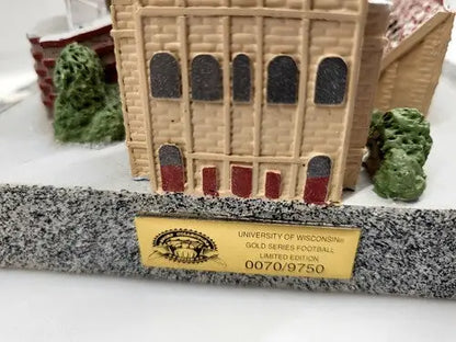 Miniature Wisconsin Badger Stadium replica showcasing the historic Badger Stadium replica design