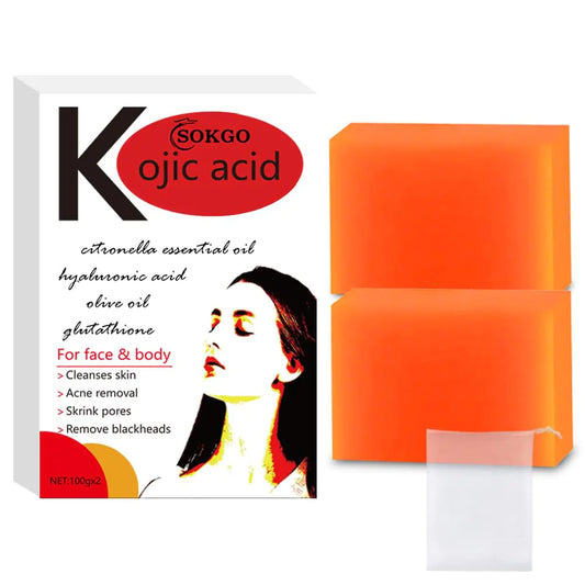Loske Kojic Acid Body Soap Face & Body Bath Soap Skin Soap Uneven Skin Soap with Tea Tree Coconut Oil Vegan Soap