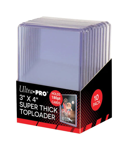 Ultra Pro 3" X 4" Super Thick 180PT Toploader Polyvinyl Chloride 10ct