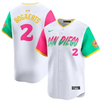 San Diego Padres Xander Bogaerts White City Connect limited player baseball jersey