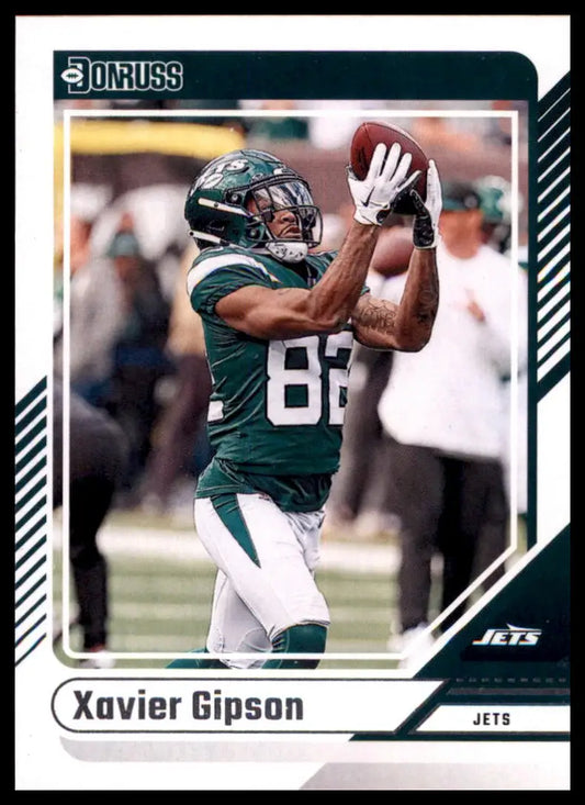 Xavier Gipson football card from 2024 Donruss series featuring New York Jets player