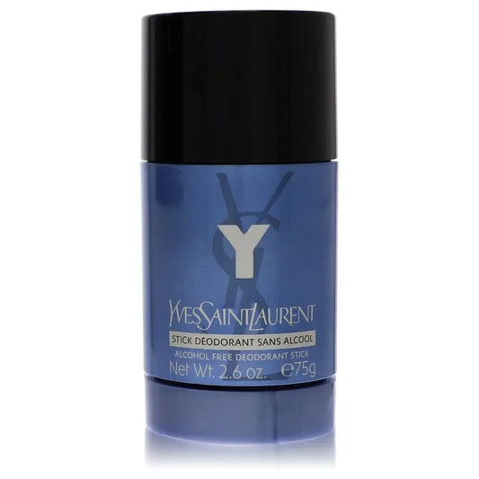 Yves Saint Laurent Y alcohol-free deodorant stick in blue container with black cap