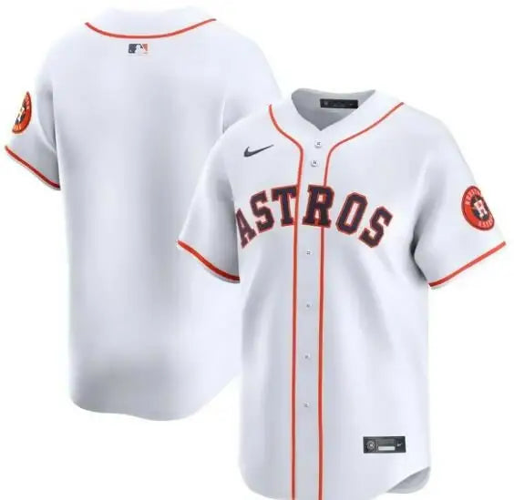 White Houston Astros baseball jersey featuring Yainer Diaz Nike Home Limited Player design