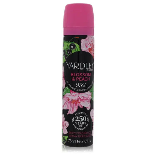 Yardley Blossom & Peach by Yardley London - Body Fragrance Spray 2.6 oz - Women / Medium - Body Fragrance Spray 2.6 oz