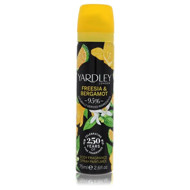 Yardley Freesia & Bergamot by Yardley London - Body Fragrance Spray 2.6 oz - Women / Medium - Body Fragrance Spray 2.6