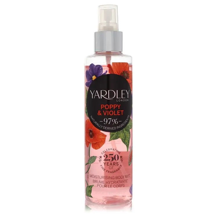 Yardley Poppy & Violet by Yardley London - Body Mist 6.8 oz - Women / Medium - Body Mist 6.8 oz