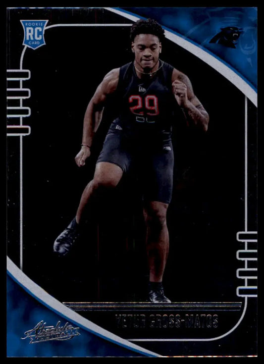 Football trading card featuring Yetur Gross-Matos from Panini Absolute 2020 Rookie set