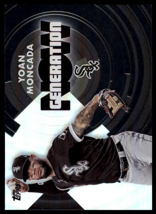 Yoan Moncada baseball card from 2022 Topps Generation Now collection featuring Chicago White Sox