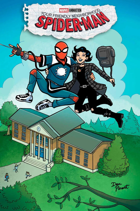 Animated Spider-Man and friend from Your Friendly Neighborhood Spider-Man #5 Dan Parent Variant