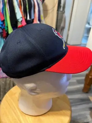 Youth OC Sports St Louis Cardinals navy blue cap with red brim and embroidered cardinal logo