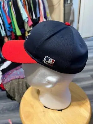 Youth OC Sports St Louis Cardinals navy blue baseball cap with red brim for fans