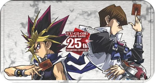 Yu-Gi-Oh! 25th Anniversary Tin featuring Dueling Mirrors card game set display