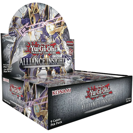 Yu-Gi-Oh Alliance Insight Booster Box featuring alliance insight trading cards