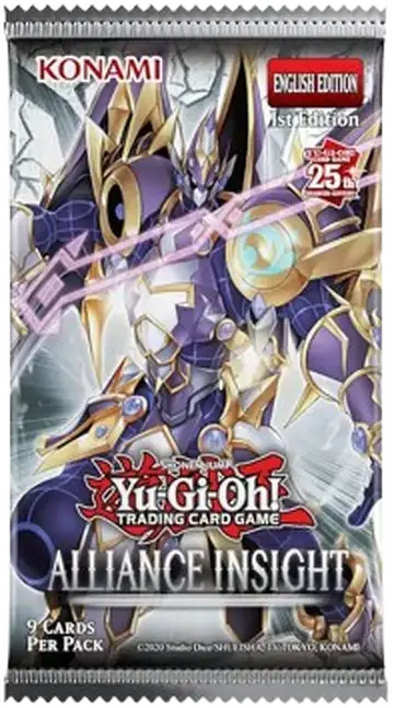 Sealed Yu-Gi-Oh Alliance Insight Booster Pack with trading cards for collectors