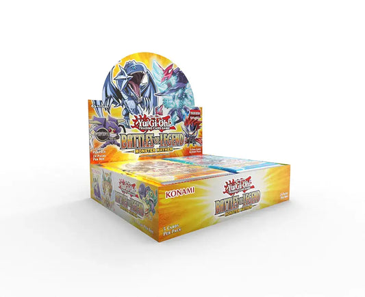 Yu-Gi-Oh! Battles of Legend Monster Mayhem Booster Box showcasing legendary monster mayhem cards