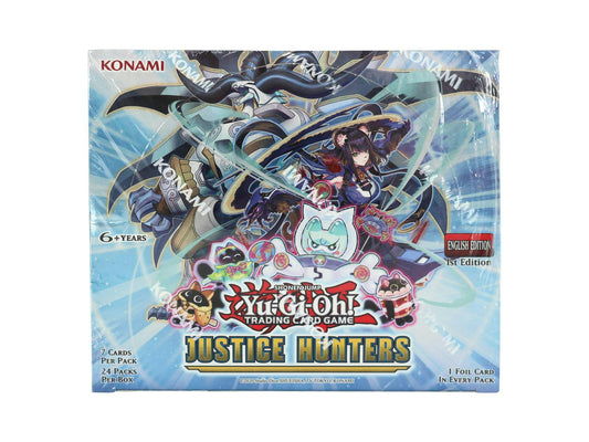 Yu-Gi-Oh! Justice Hunters Booster Box | Columbia Sports Cards & More