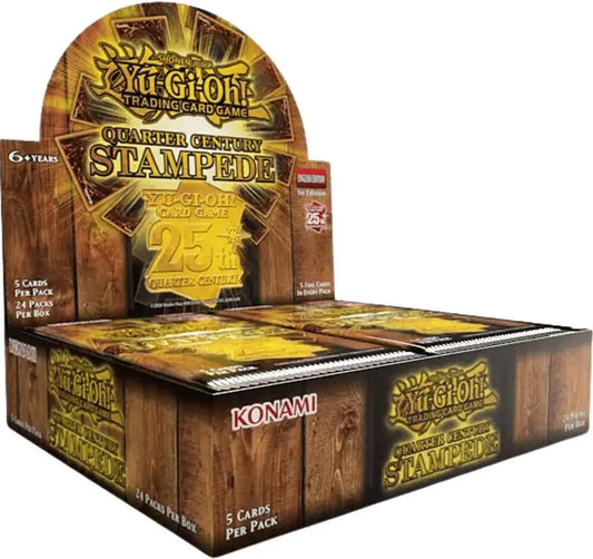 Yu-Gi-Oh Quarter Century Stampede trading card game booster box for Century Stampede event