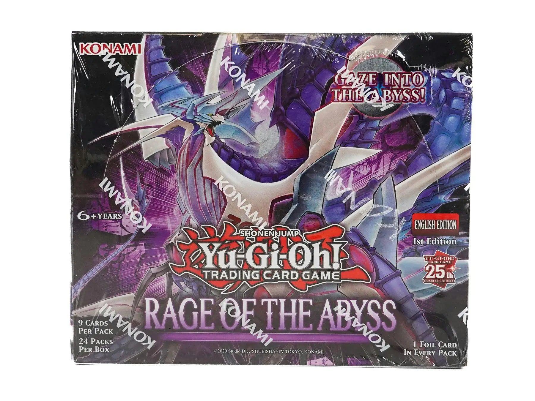 Yu-Gi-Oh Rage of The Abyss booster box with XYZ monster and quarter century secret cards