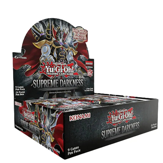 Yu-Gi-Oh! Supreme Darkness booster box with quarter century secret card, 1st Edition