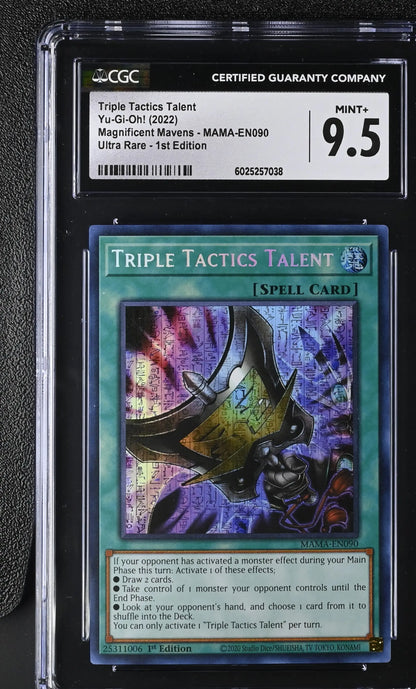 Graded Yu-Gi-Oh! Triple Tactics Talent Secret Pharaohs Rare CGC 9.5 Mint+
