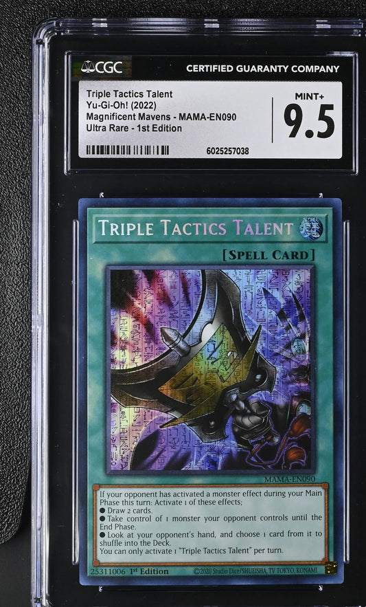 Graded Yu-Gi-Oh! Triple Tactics Talent Secret Pharaohs Rare CGC 9.5 Mint+