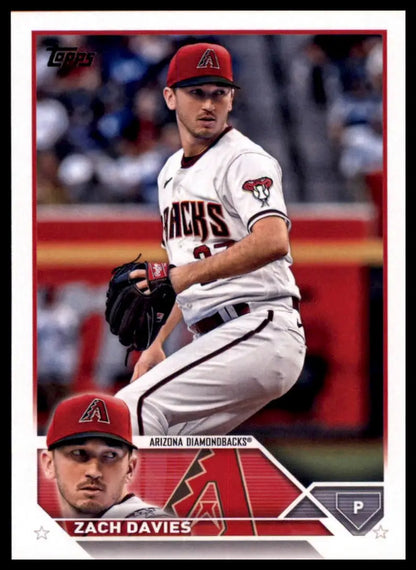 Zach Davies baseball card from 2023 Topps #123 Arizona Diamondbacks collectible