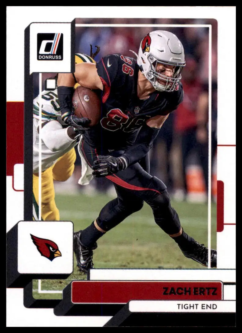 Zach Ertz football card from 2022 Donruss Arizona Cardinals product