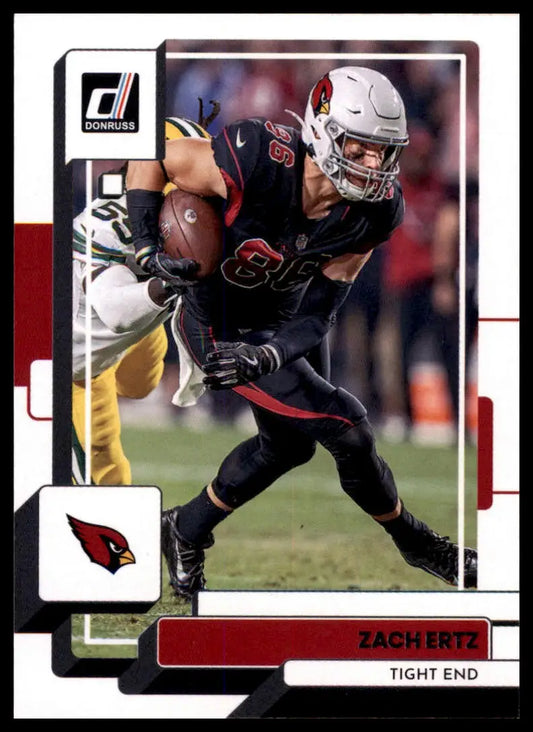 Zach Ertz football card from 2022 Donruss Arizona Cardinals product