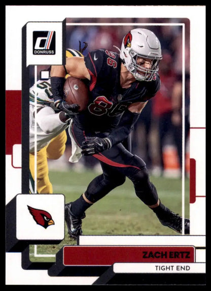 Zach Ertz football card from 2022 Donruss series featuring Arizona Cardinals player