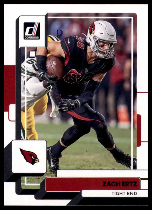 Zach Ertz football card from 2022 Donruss series featuring Arizona Cardinals player