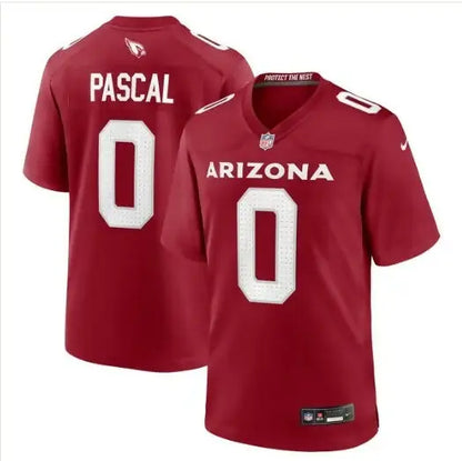 Red Arizona Cardinals Nike Game Player Jersey displayed in a Zach Pascal product listing
