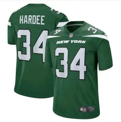 Green New York Jets Nike Legend jersey with number 34 for Zach Wilson performance