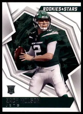 Zach Wilson football card from Panini Rookies 2021 Panini Rookies & Stars